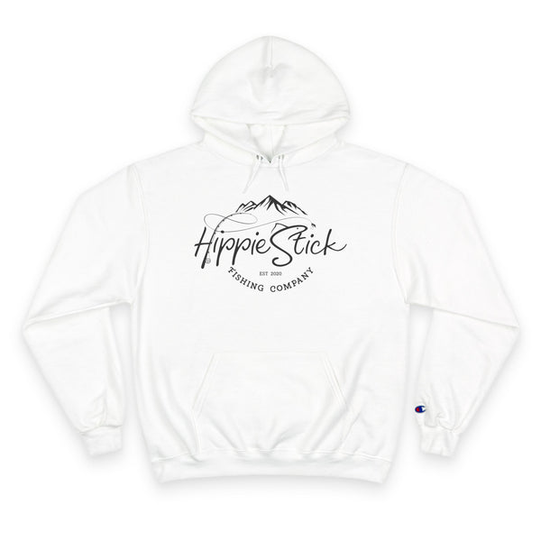Hippie Stick Fishing Company Hoodie - Mountain Logo Champion Sweatshirt